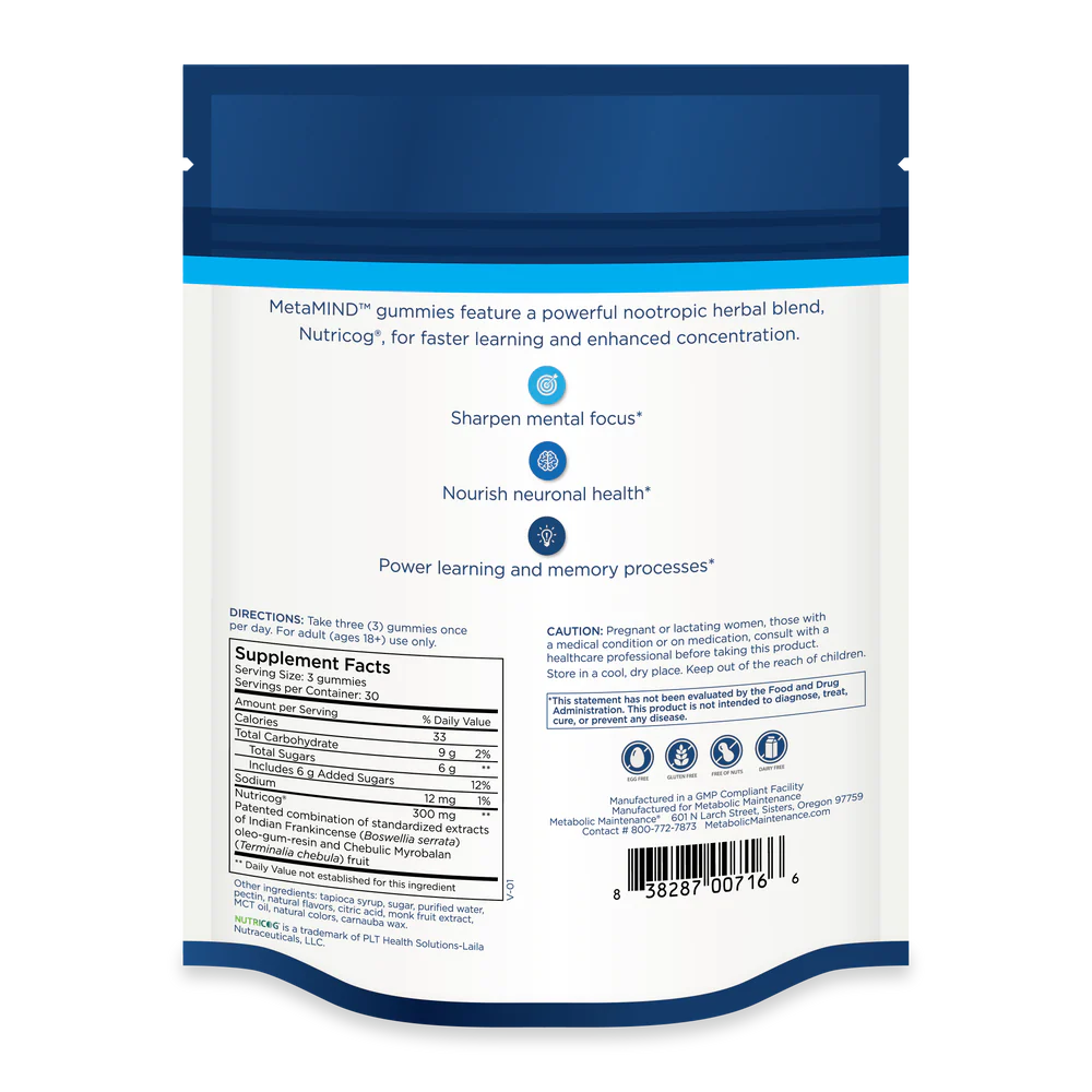 Metabolic Maintenance® - MetaMIND™ Gummies