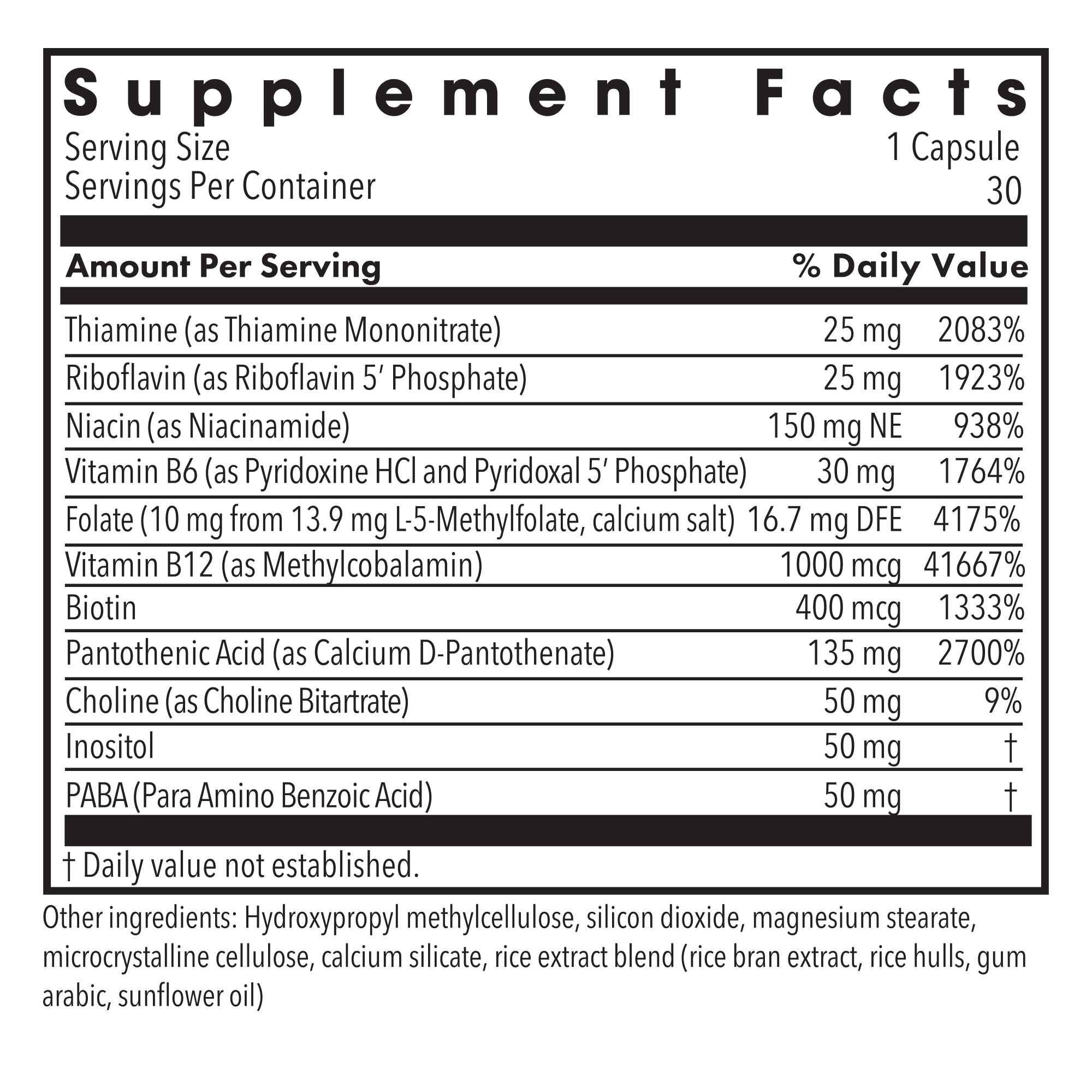 MethylPro® - B-Complex + 10 mg L-Methylfolate