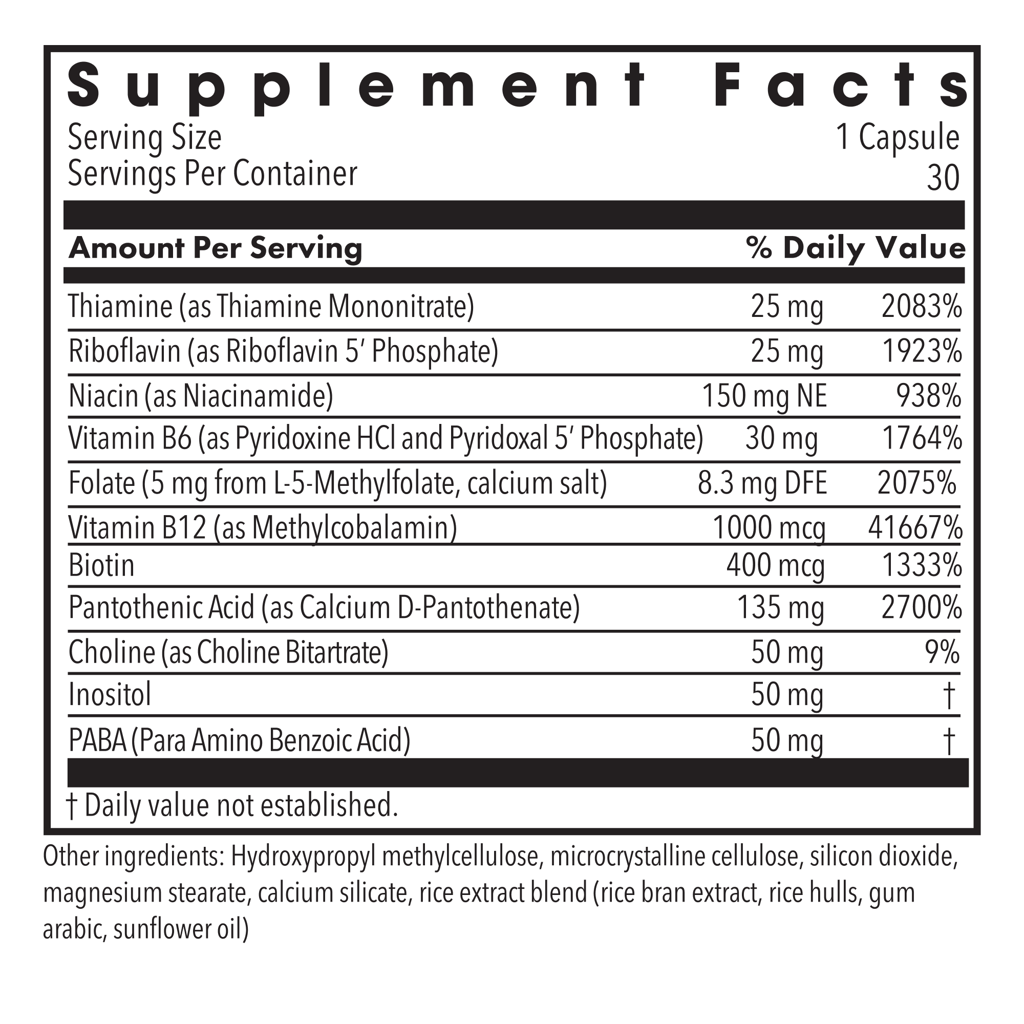 MethylPro® - B-Complex + 5 mg L-Methylfolate
