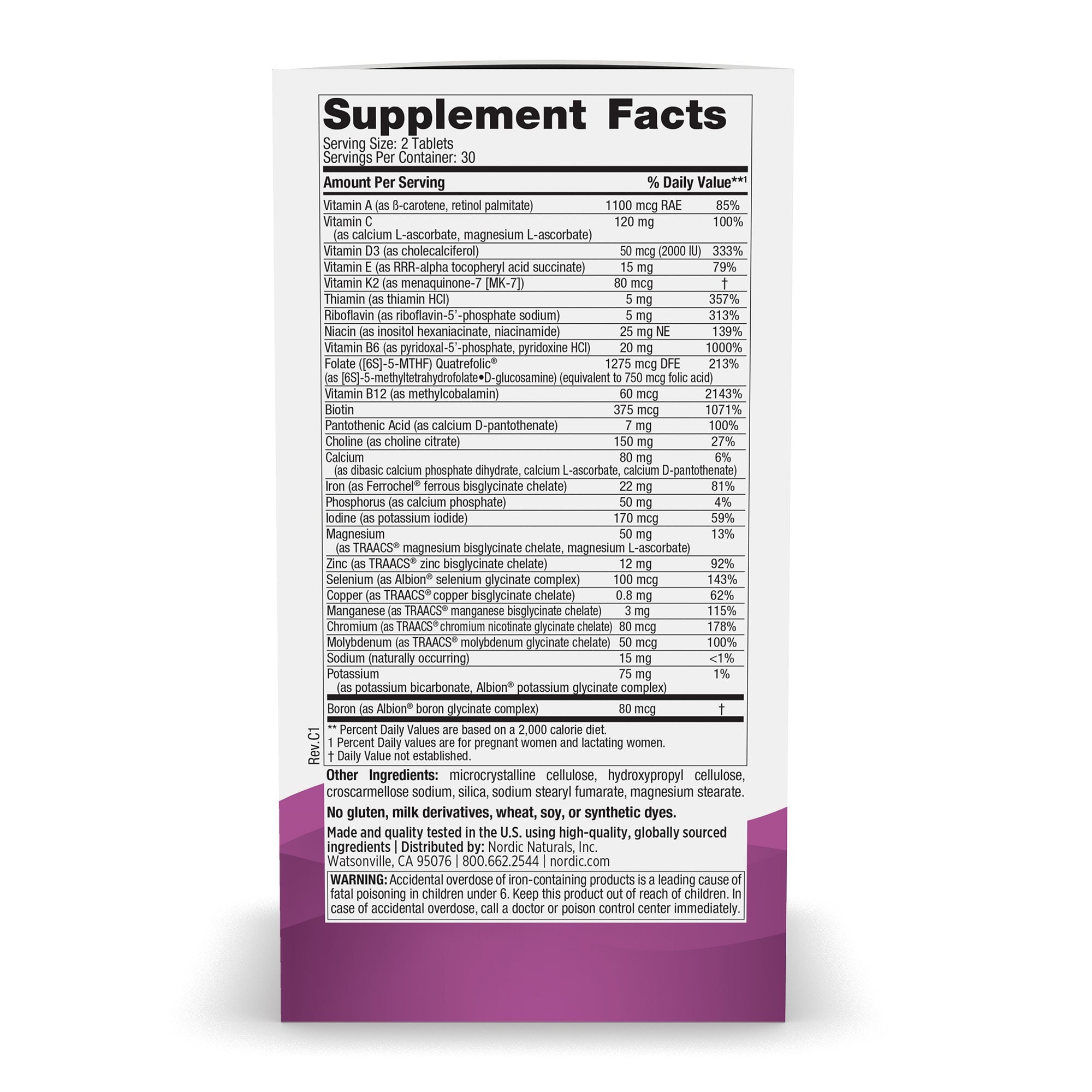 NORDIC NATURALS Prenatal Multivitamin