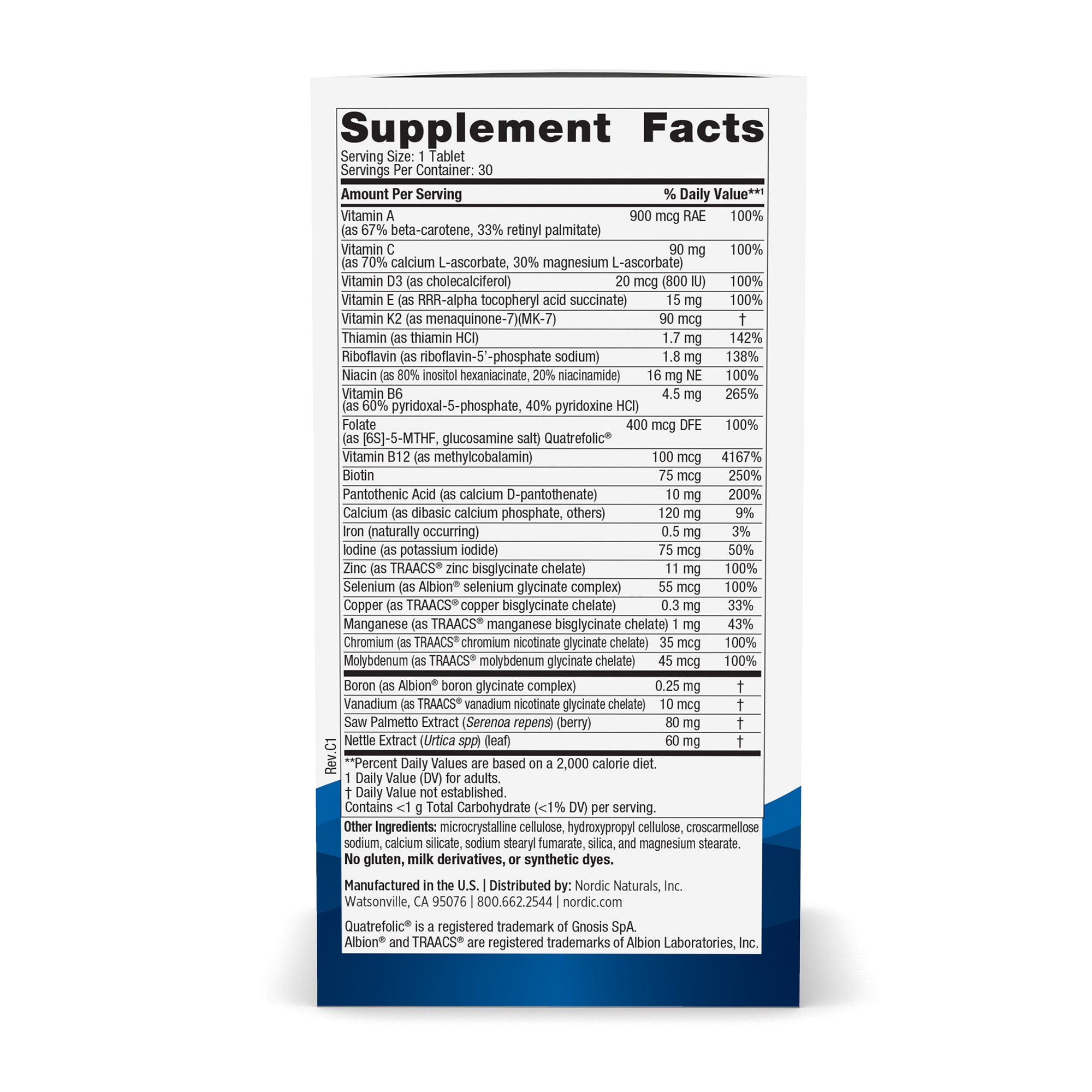 NORDIC NATURALS Men's Multivitamin One Daily