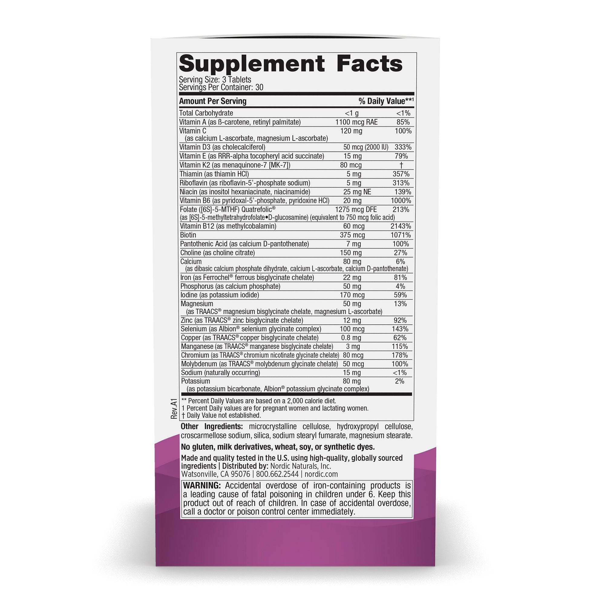 NORDIC NATURALS Prenatal Multivitamin Minis