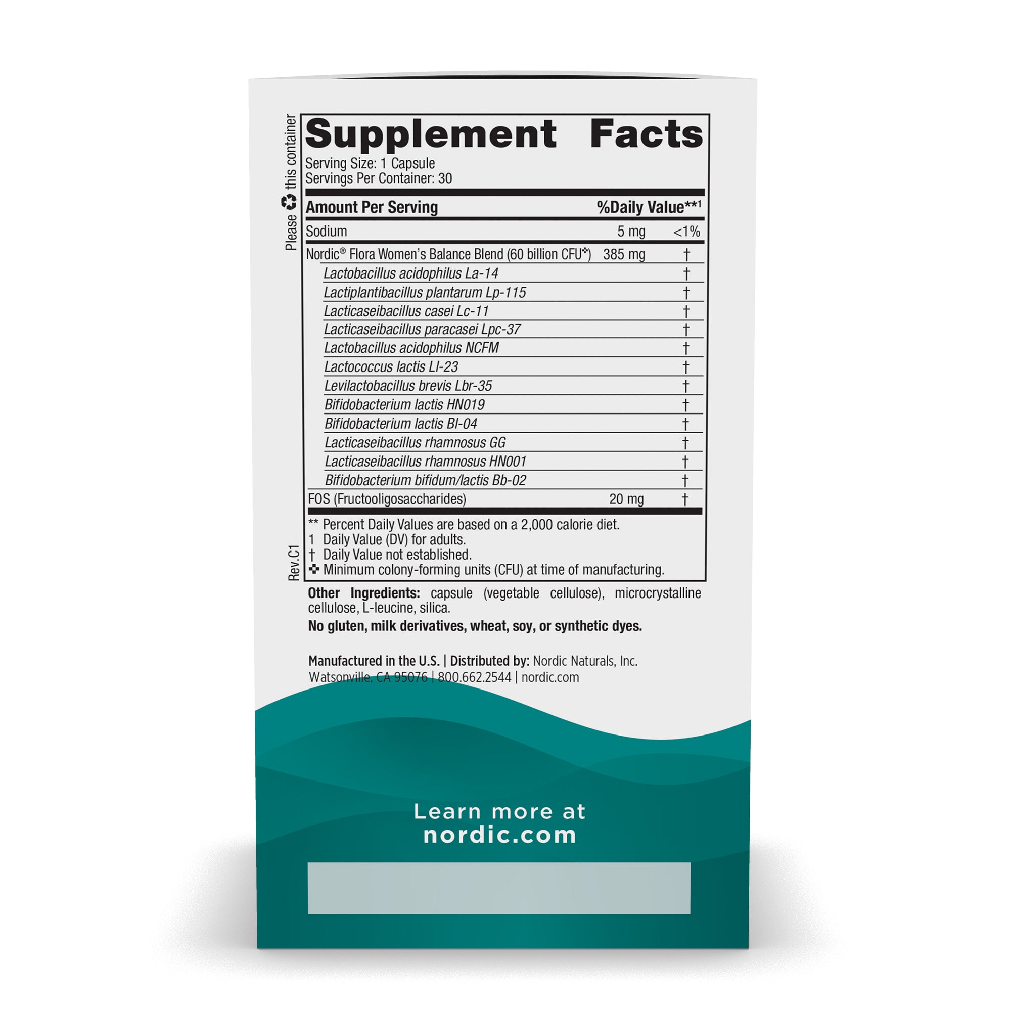 NORDIC NATURALS Flora Probiotic Women's Balance