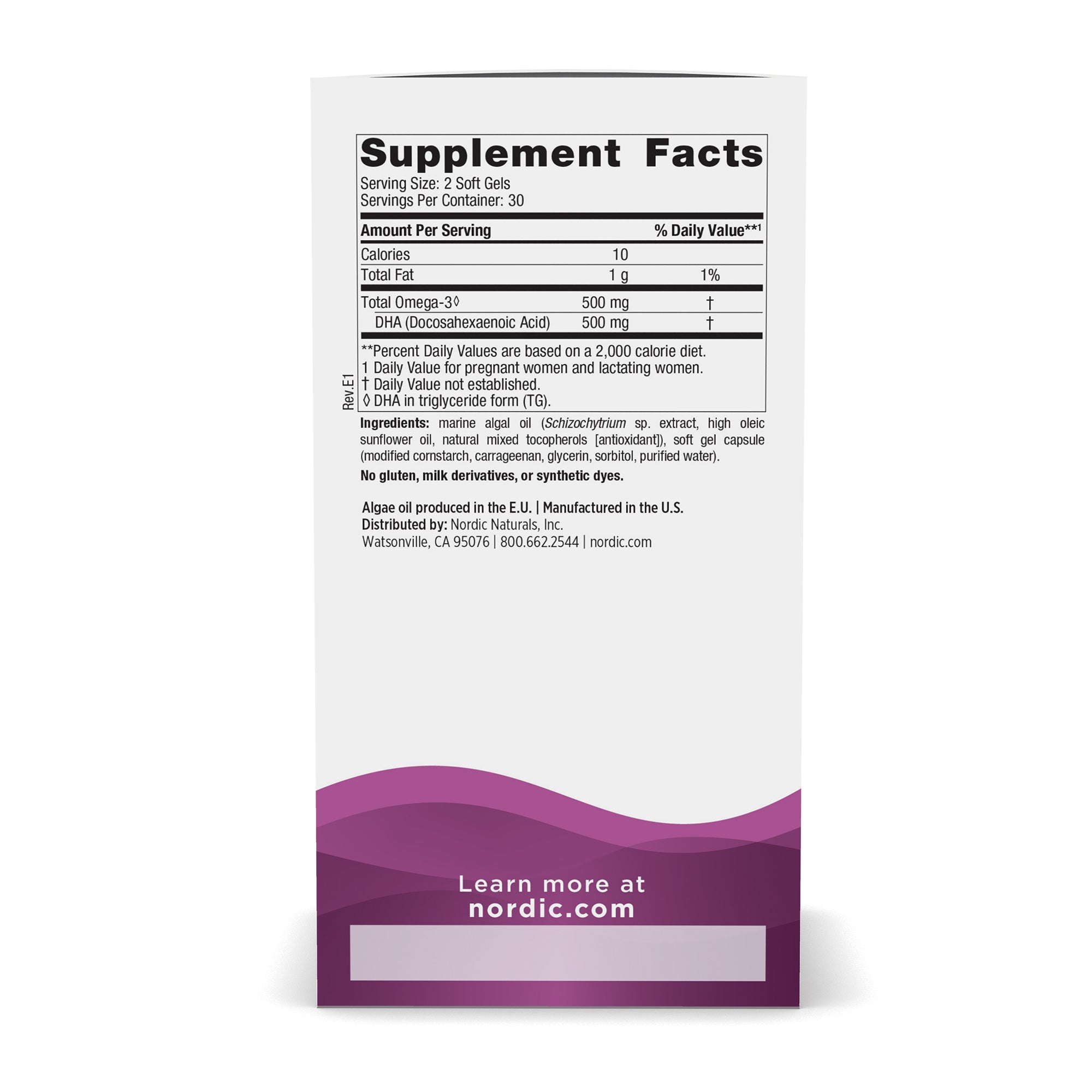 NORDIC NATURALS Prenatal DHA Vegan