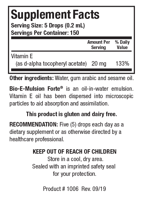 BIOTICS RESEARCH Bio-E-Mulsion Forte®
