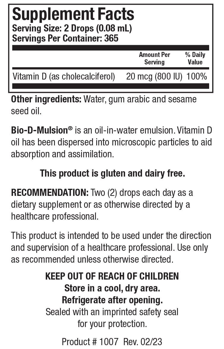 BIOTICS RESEARCH Bio-D-Mulsion®