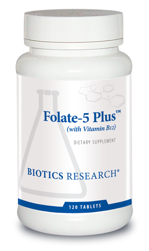 BIOTICS RESEARCH Folate-5 Plus™ (with B12)