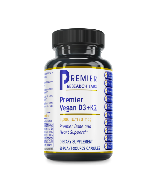 Premier Research Labs - Vegan D3 + K2, Premier (60 Caps)