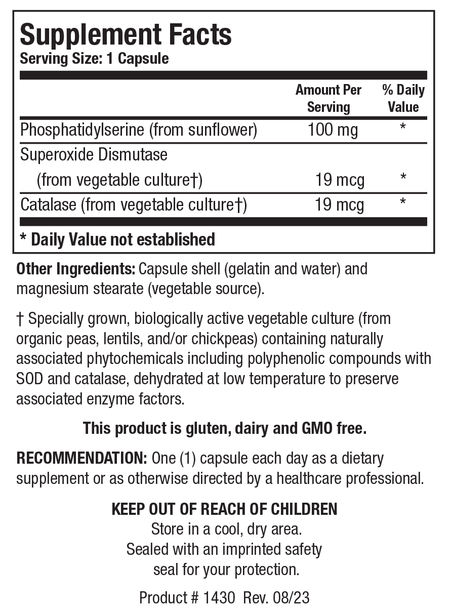 BIOTICS RESEARCH Phosphatidylserine