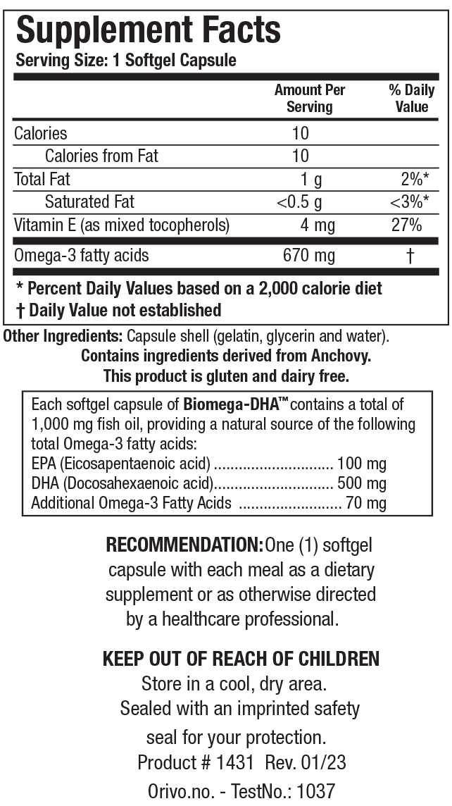 BIOTICS RESEARCH Biomega-DHA™