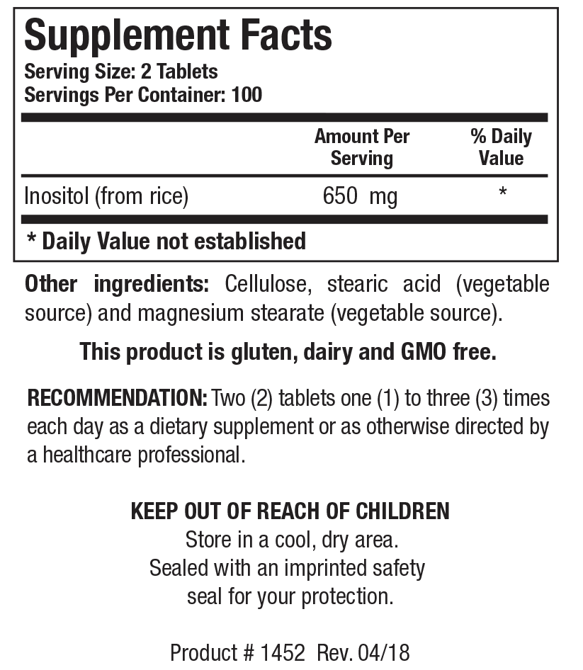 BIOTICS RESEARCH Inositol (from rice)