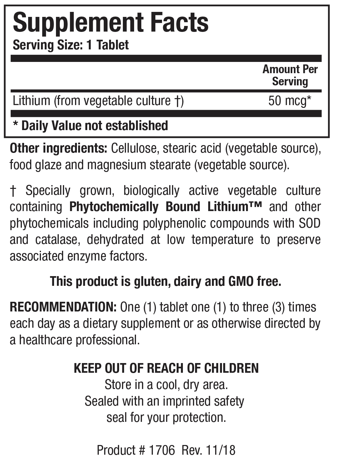 BIOTICS RESEARCH Li-Zyme™ (Lithium)