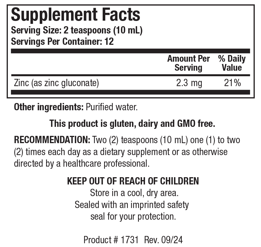 BIOTICS RESEARCH Aqueous Zinc™
