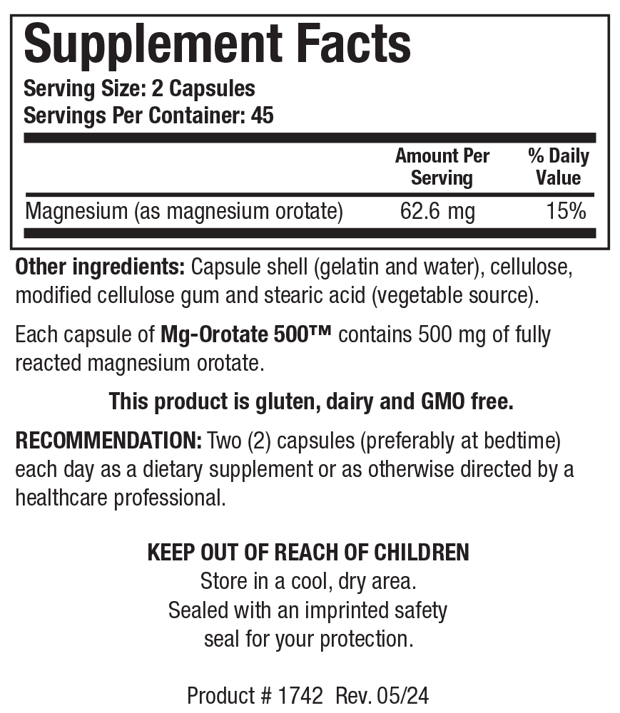 BIOTICS RESEARCH Mg-Orotate 500™