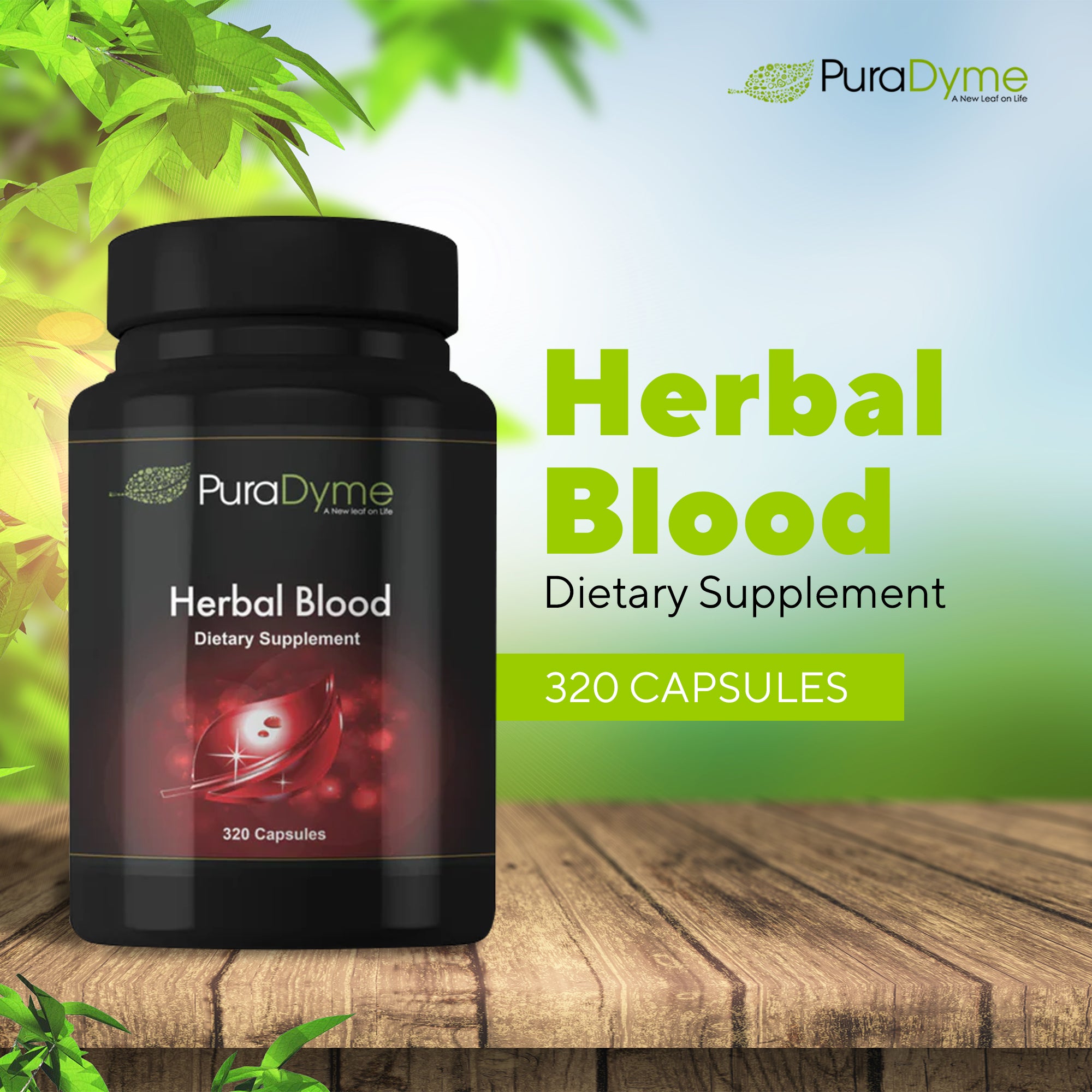 PURADYME  Herbal Blood 320 Caps
