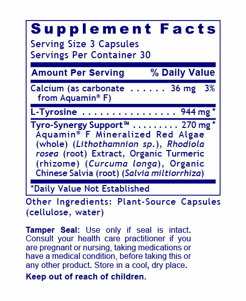 Premier Research Labs Tyrosine Matrix bottle showing supplement packaging and branding