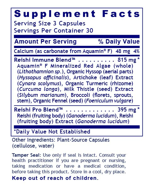 Premier Research Labs Reishi Immune bottle showing supplement packaging and branding