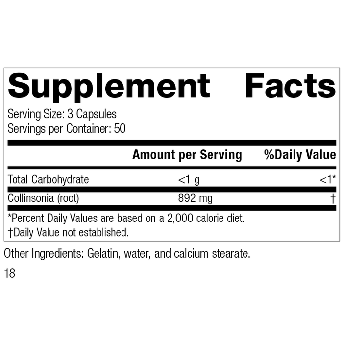 Standard Process - Collinsonia Root