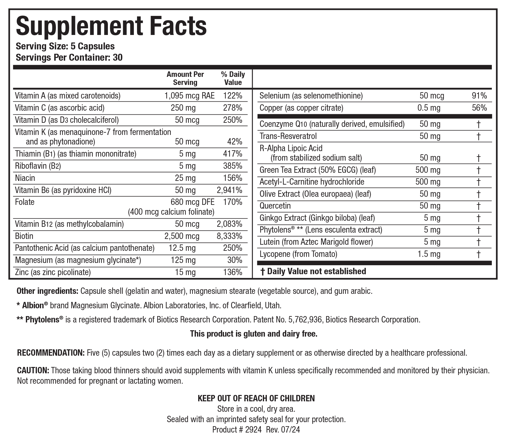 BIOTICS RESEARCH VasculoSirt®