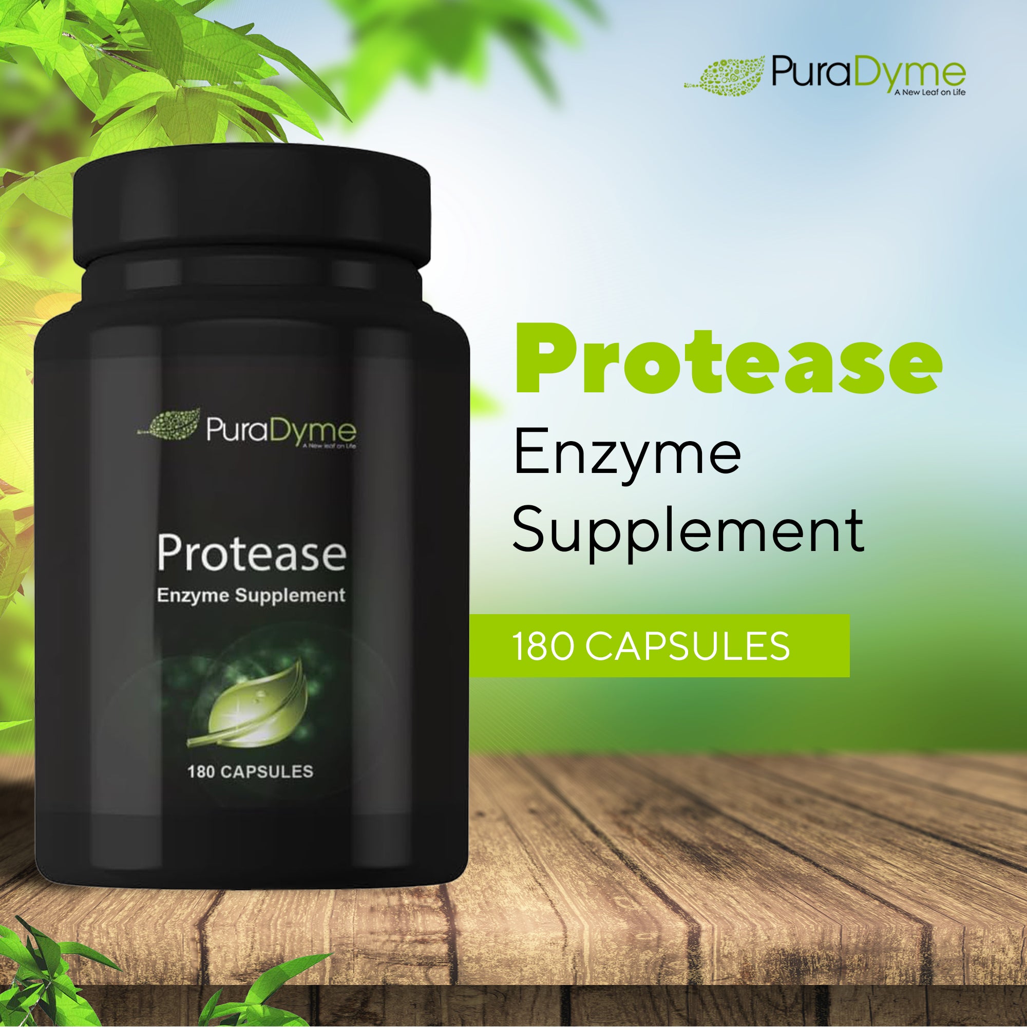 PURADYME  Protease 180 Caps