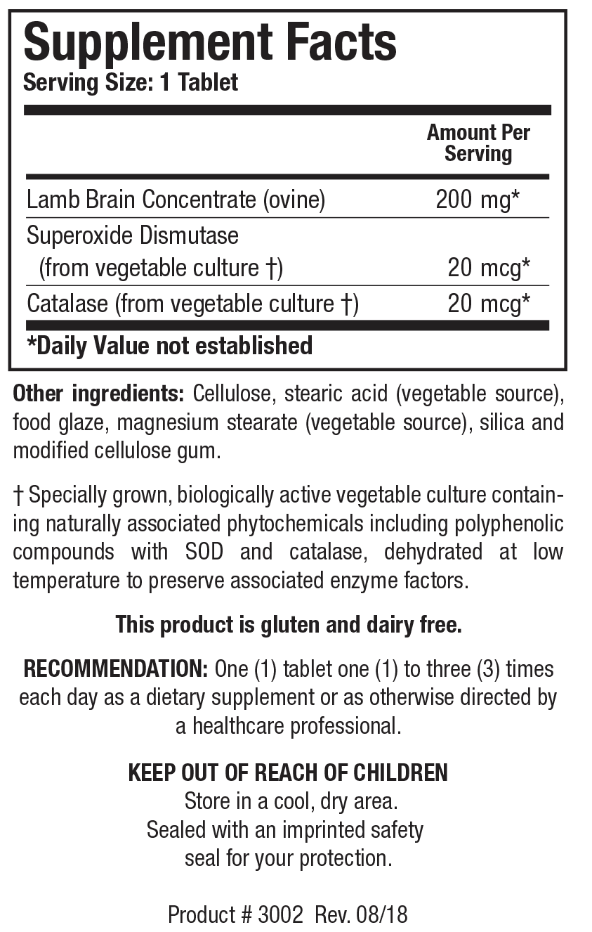 BIOTICS RESEARCH Cytozyme-B™ (Ovine Brain)