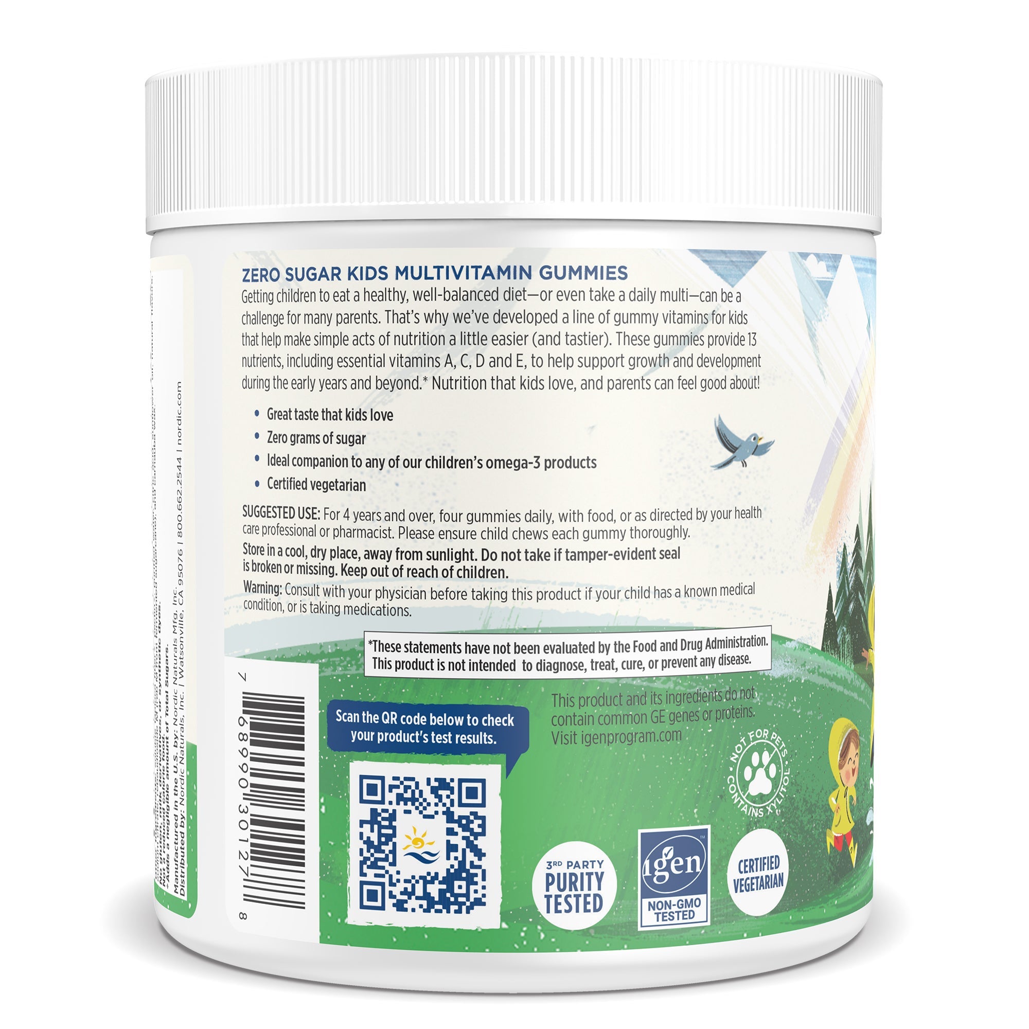 NORDIC NATURALS Zero Sugar Kids Multi Gummies