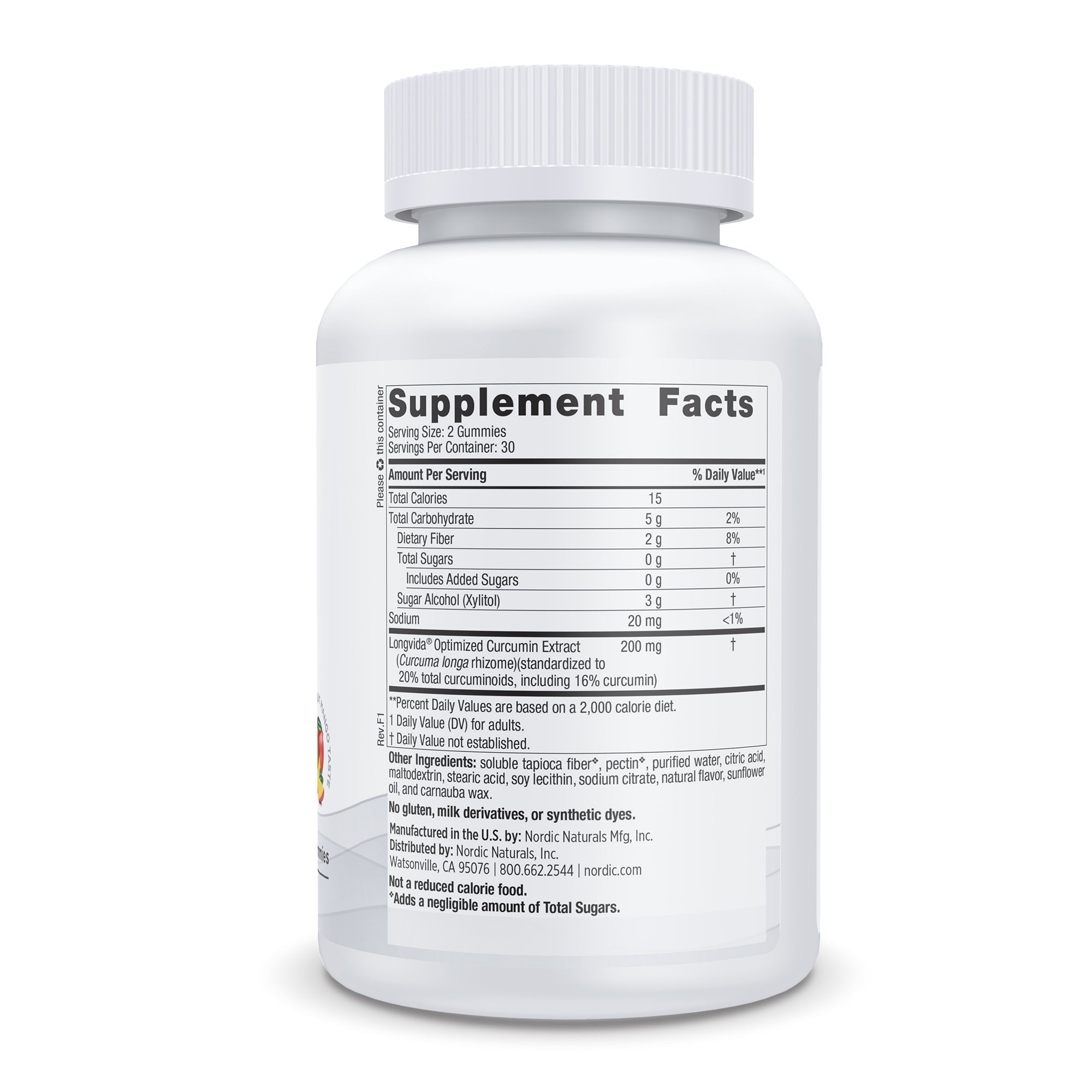 NORDIC NATURALS Zero Sugar Curcumin Gummies