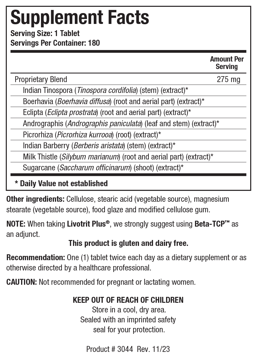 BIOTICS RESEARCH Livotrit Plus® (Ayurvedic)