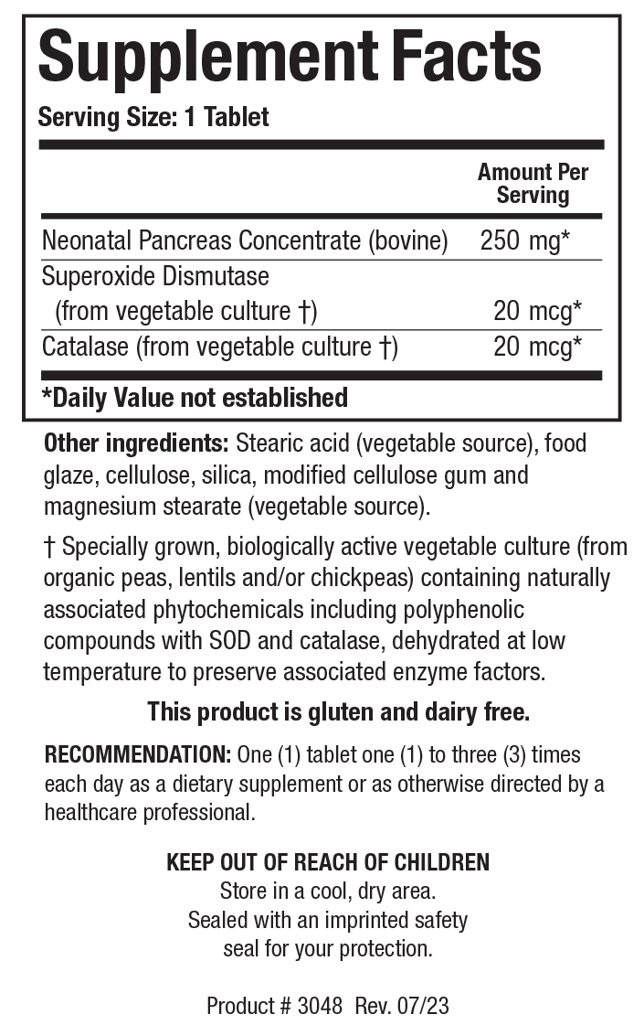 BIOTICS RESEARCH Cytozyme-PAN™ (Neonatal Pancreas)