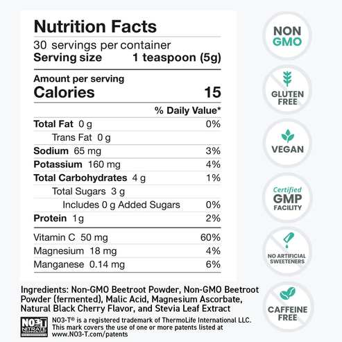 HUMANN SuperBeets Black Cherry 30 Servings