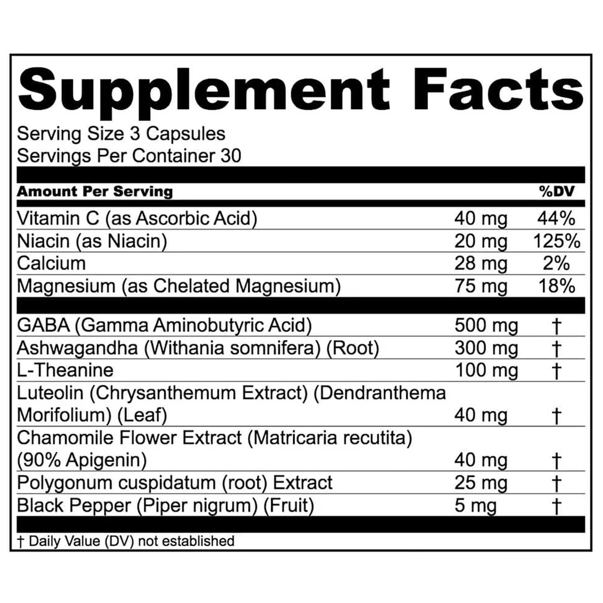 LEVIUM Stress and Anxiety Relief Capsules