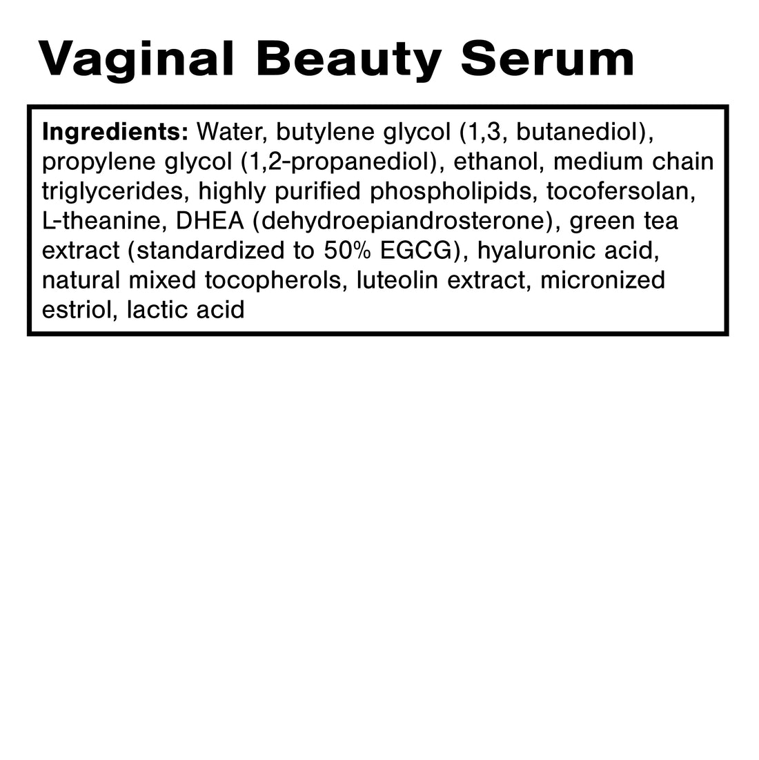 QUICKSILVER Vaginal Beauty Serum 1 fl oz