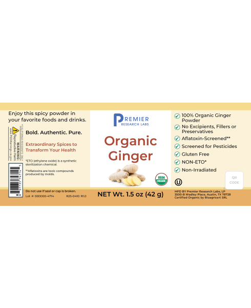Premier Research Labs - Organic Ginger Spice Powder