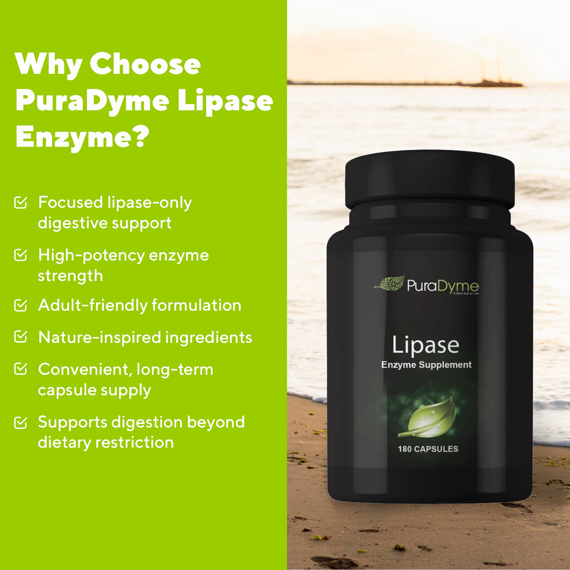 PURADYME  Lipase 180 Caps