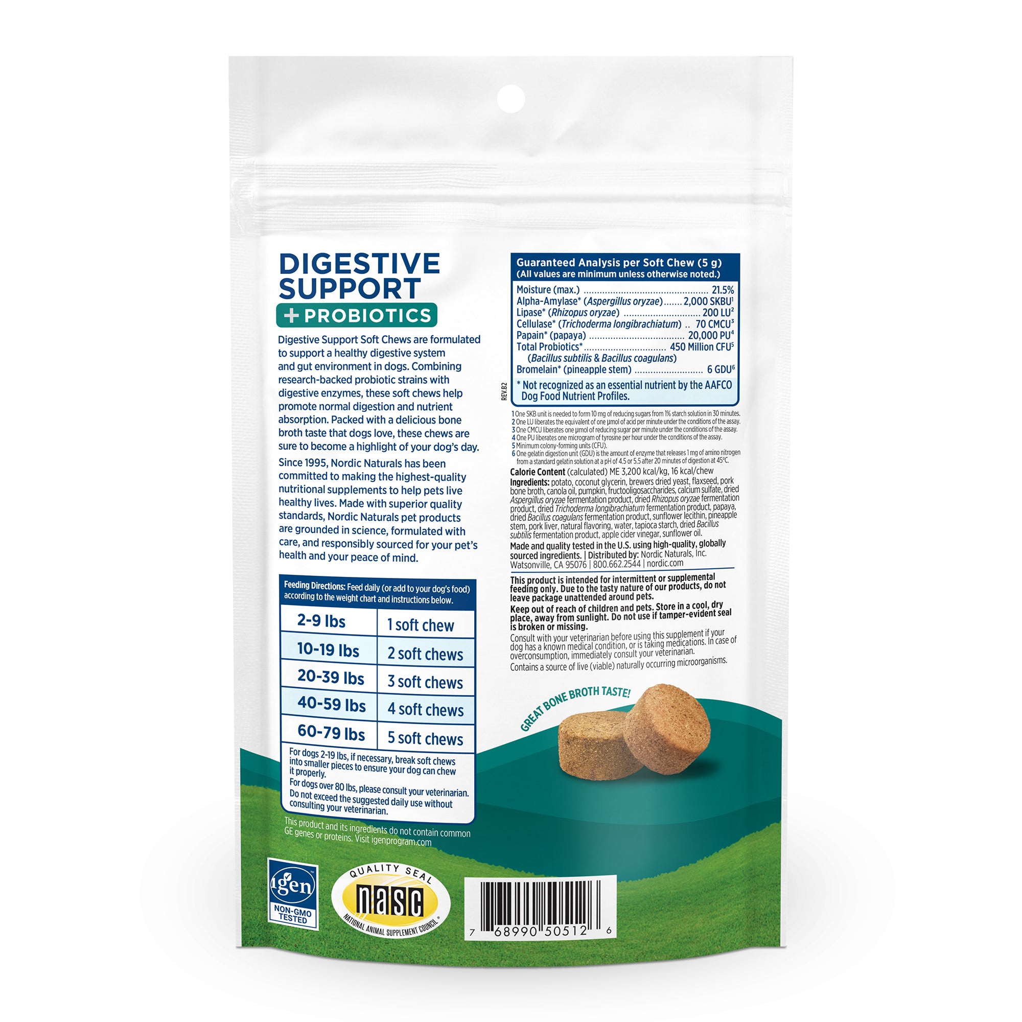 NORDIC NATURALS Pet Digestive Support Soft Chews