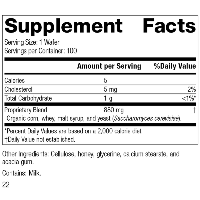 Standard Process - Lactic Acid Yeast