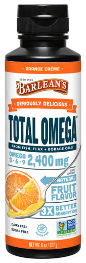 Seriously Delicious Total Omega Orange Creme 8 oz