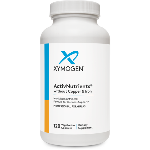 XYMOGEN ActivNutrients® without Copper & Iron 120 Capsules