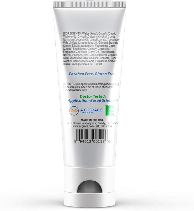 AC GRACE UNIQUE E Natural Moisturizing Cream Coconut 2 fl oz