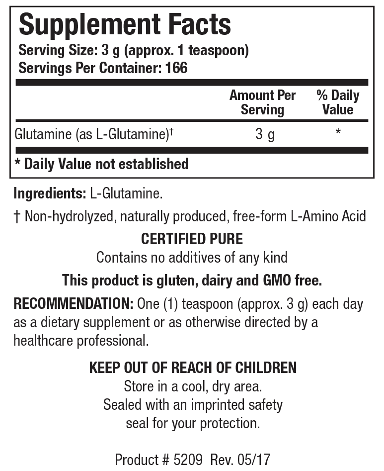 BIOTICS RESEARCH L-Glutamine Powder