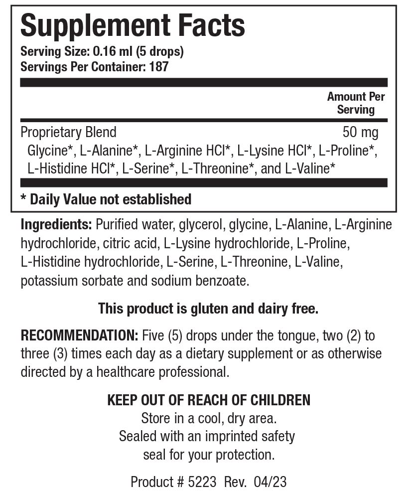 BIOTICS RESEARCH Amino Acid Quick-Sorb™