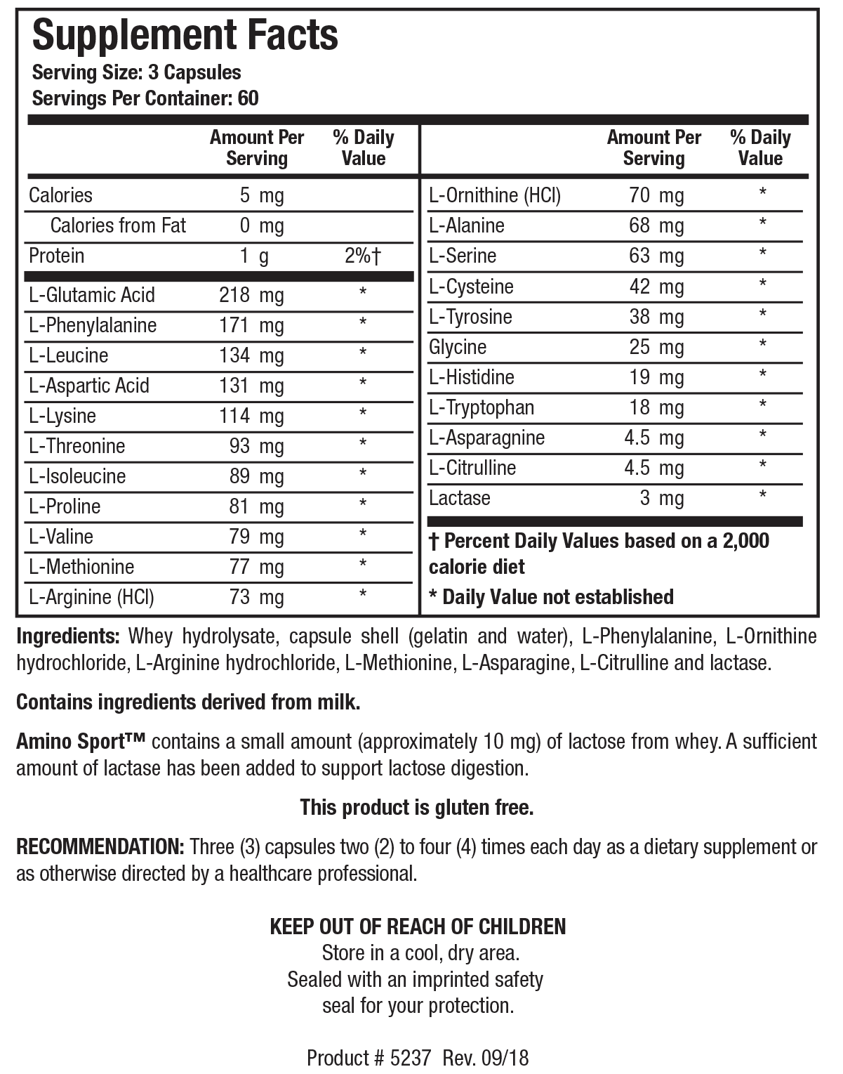 BIOTICS RESEARCH Amino Sport™