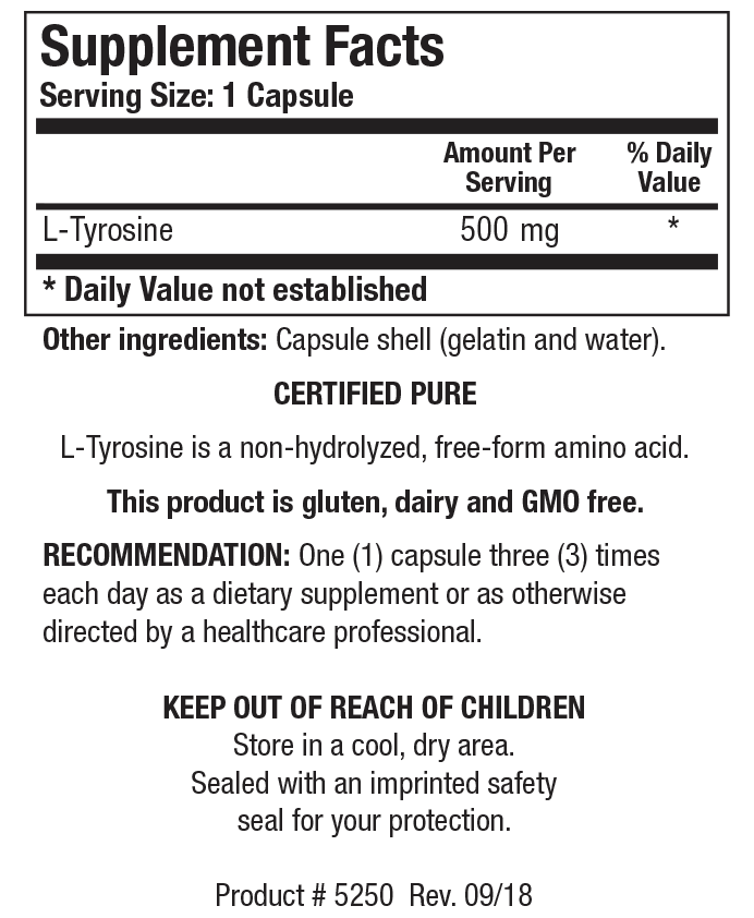 BIOTICS RESEARCH L-Tyrosine