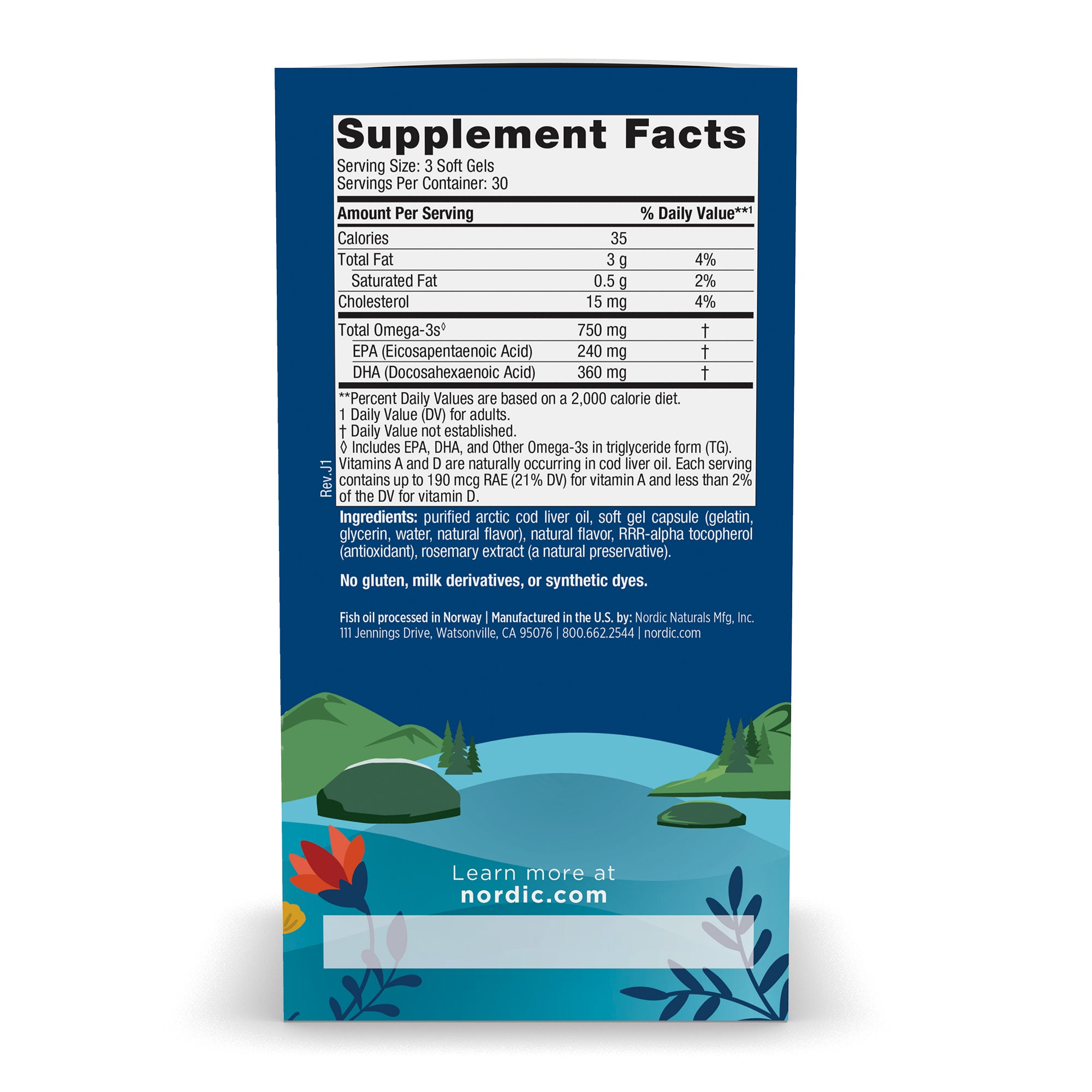 NORDIC NATURALS Arctic Cod Liver Oil™