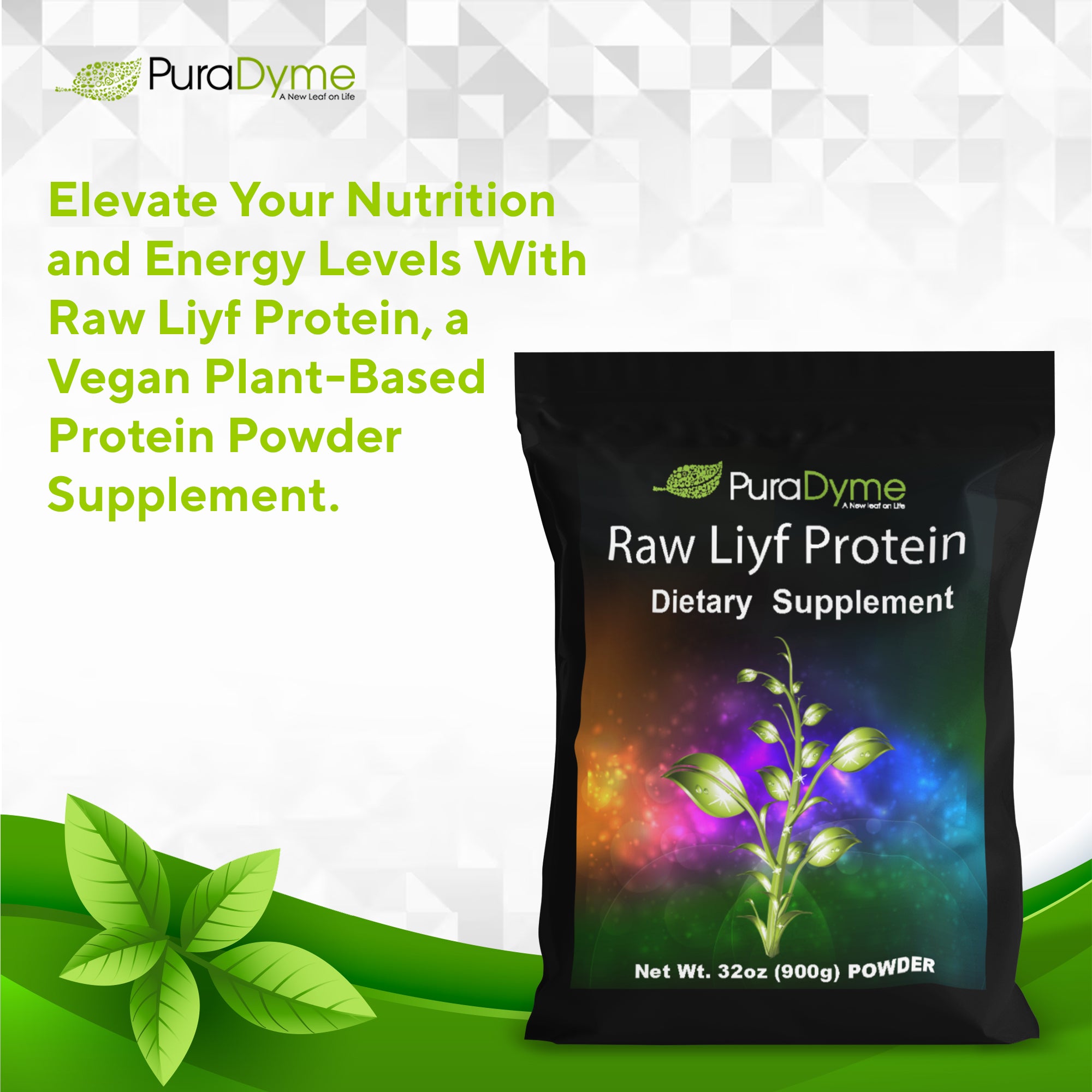 PURADYME  Raw Liyf Protein 32oz