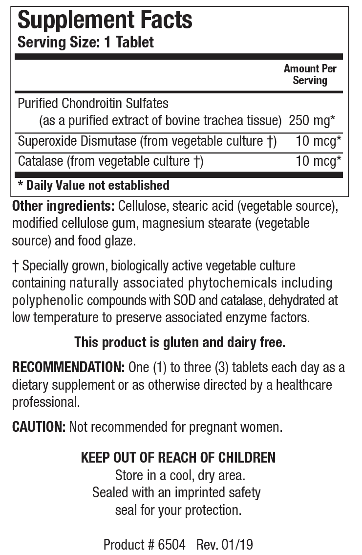 BIOTICS RESEARCH Purified Chondroitin Sulfates
