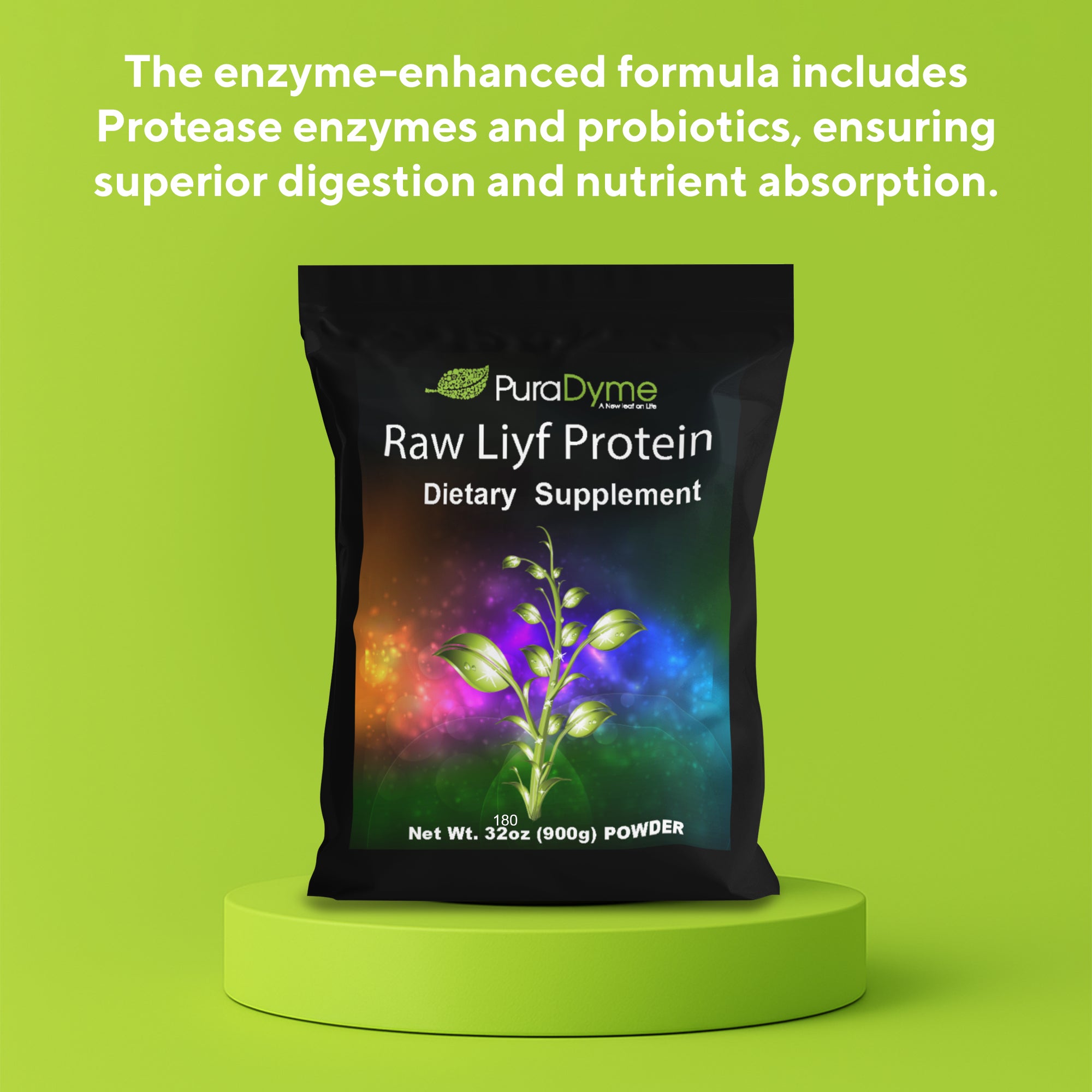 PURADYME  Raw Liyf Protein 32oz