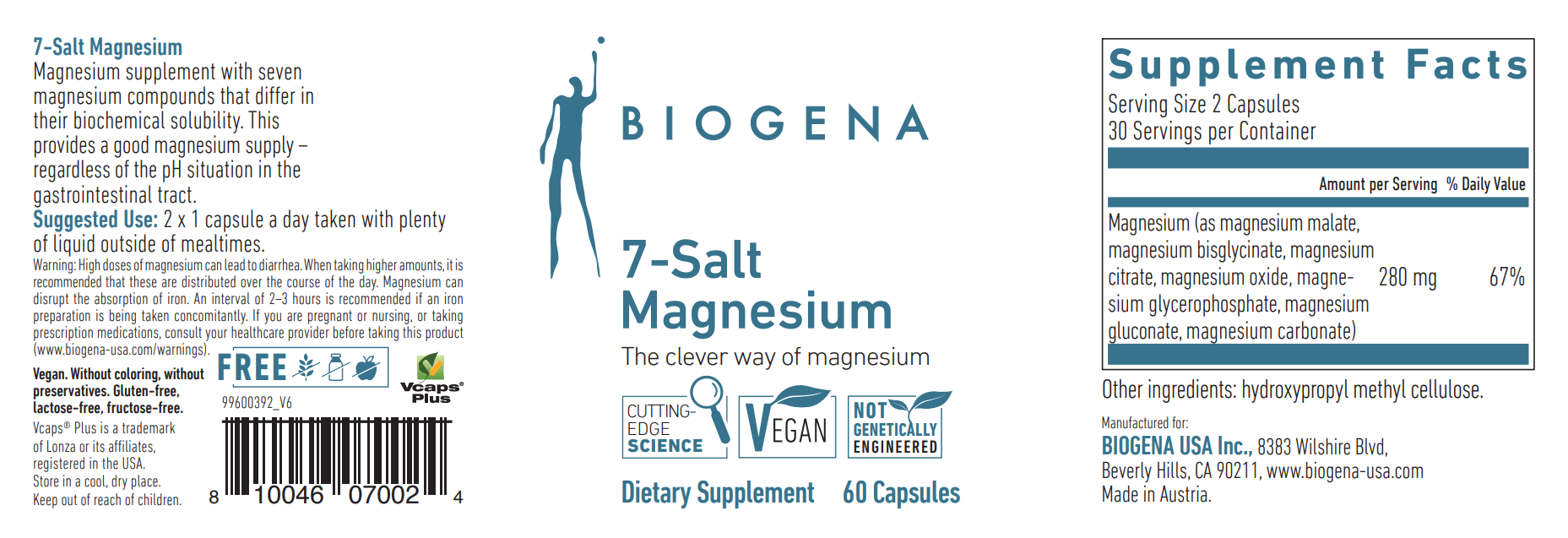 7-Salt Magnesium 60 Capsules