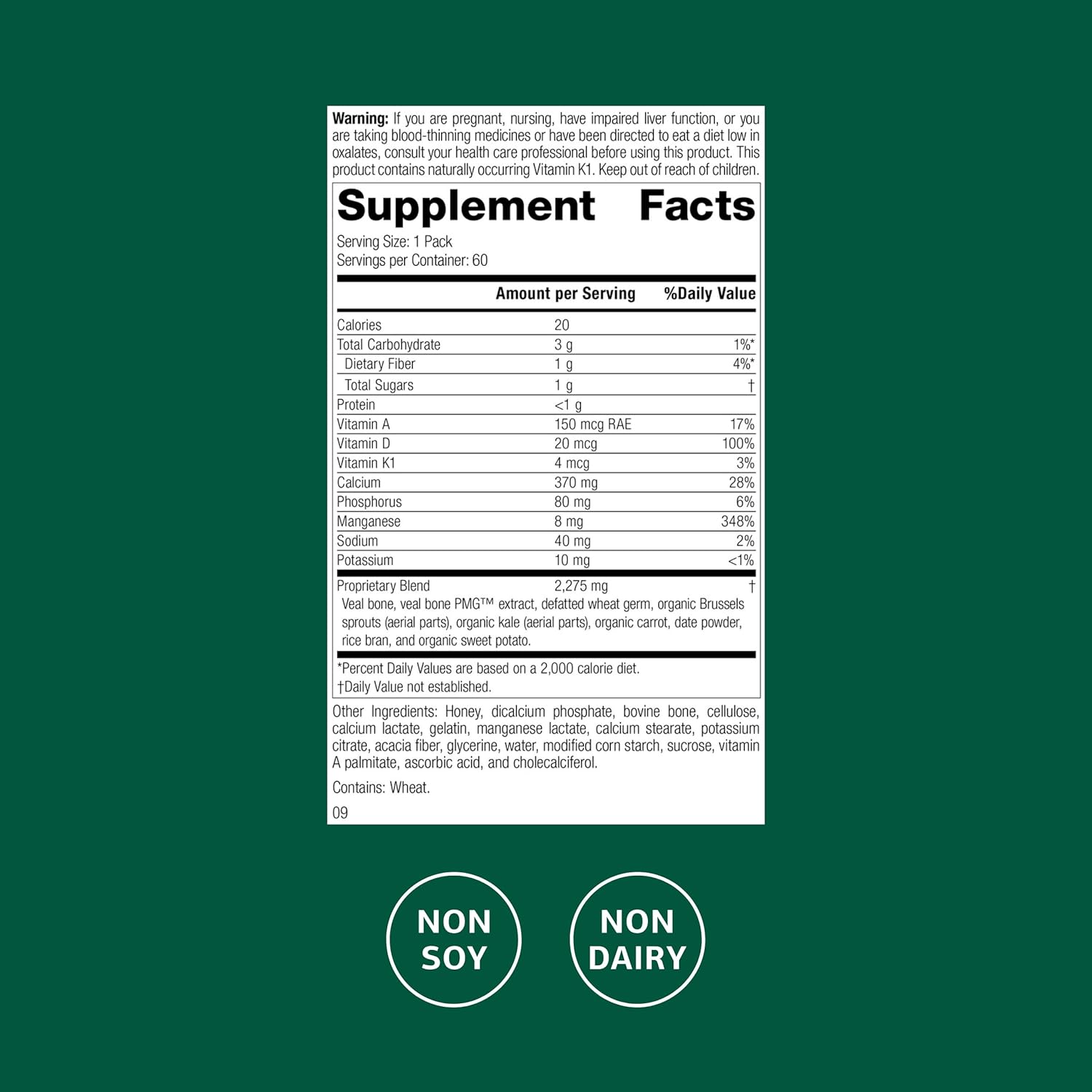 Standard Process Daily Fundamentals Bone Health bottle showing packaging and product label