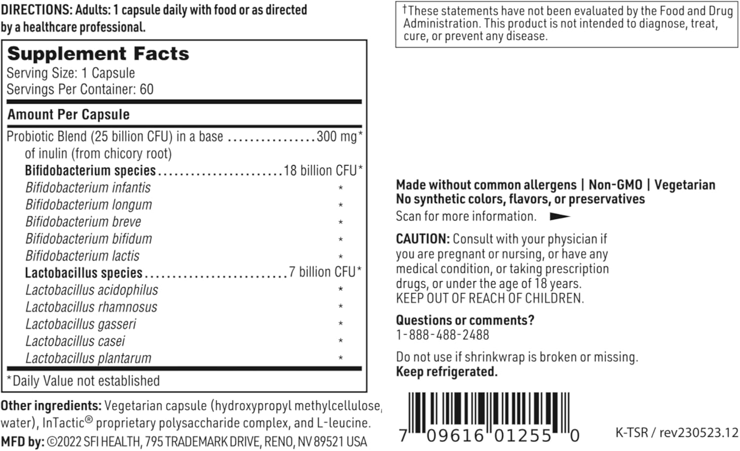 SFI HEALTH Ther-Biotic® Senior Formula